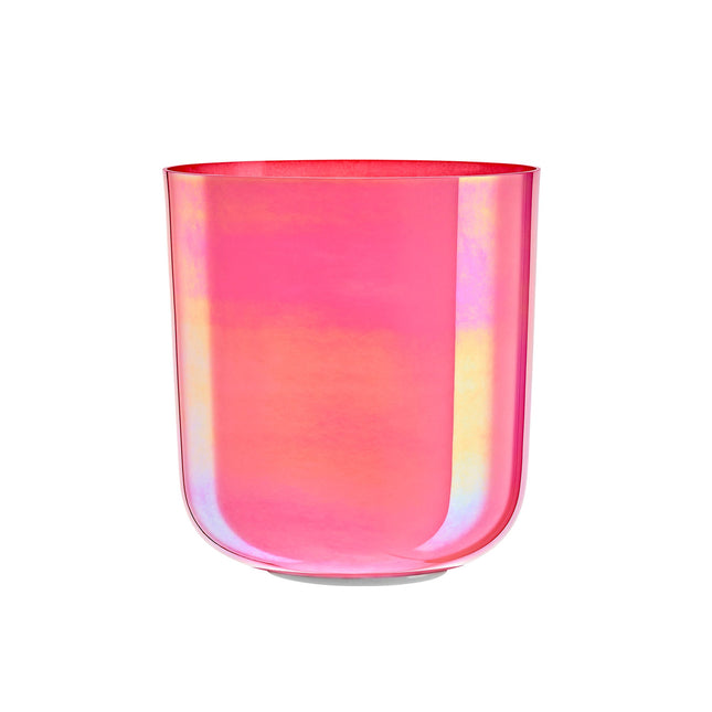 7.5" Essence Crystal Singing Bowl, Note G3, Lotus Pink, Throat Chakra, 440 Hz