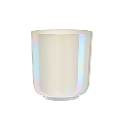 7" Essence Crystal Singing Bowl, Note B3, Creamy, Crown Chakra, 440 Hz