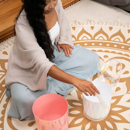 3-Piece Essence Crystal Singing Bowl Set, E4/B3/G3, 440 Hz