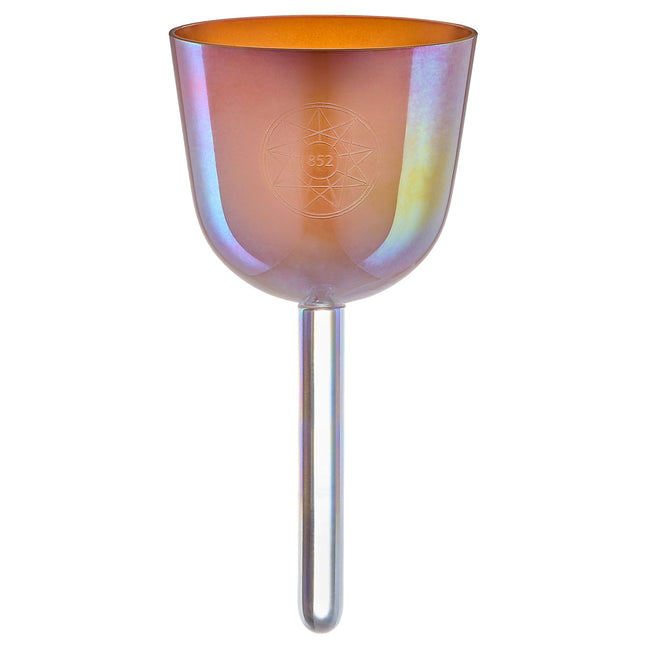3.75" Essence Solfeggio Crystal Singing Bowl, LA 852 Hz, Mango Mojito