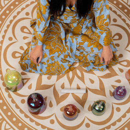 6-Piece Essence Solfeggio Crystal Singing Bowl Set