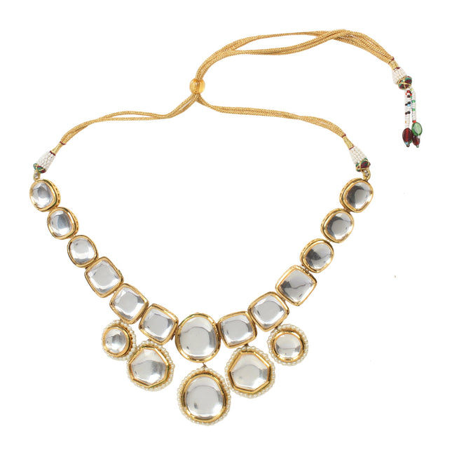 Royal Kundan Necklace with Matching Earrings