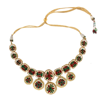 Royal Kundan Necklace with Matching Earrings