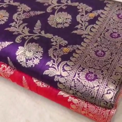Beautiful Banarasi Pure Katan Silk Saree