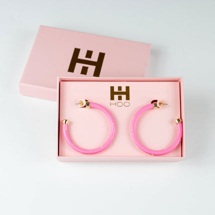 Hoops - Bubble Gum with Pearls