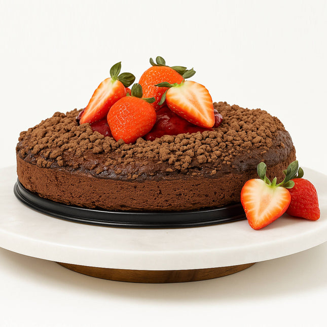 Andy Anand Chocolate Strawberry Cake 9" Gift Boxed - Fresh Cakes and Desserts Treats for Delivery - Ideal Gift - Baked Fresh Daily (2.5 lbs)