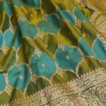 Exclusive Banarasi Rangkaat Mashru Silk Saree