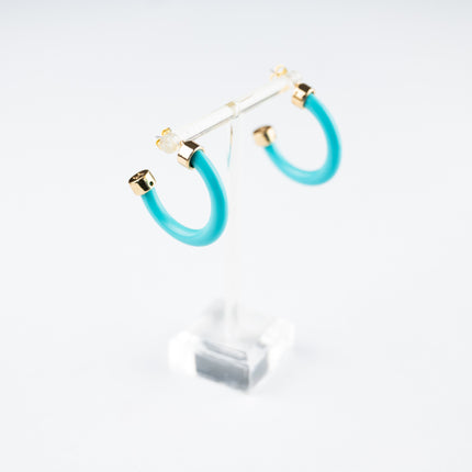 Mini Hoops - Turquoise