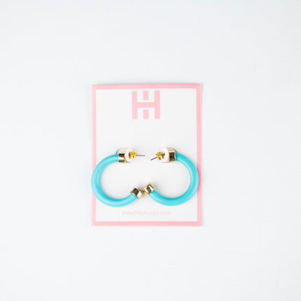 Mini Hoops - Turquoise