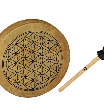 15" Native American-Style Hoop Drum, Flower of Life