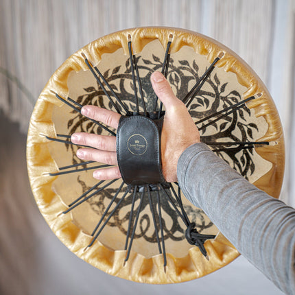 15" Native American-Style Hoop Drum, Tree of Life