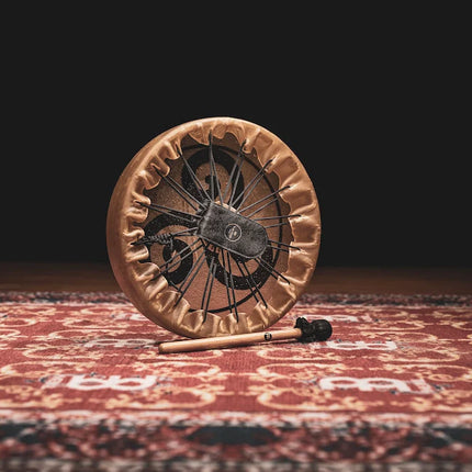 15" Native American-Style Hoop Drum, Triskele