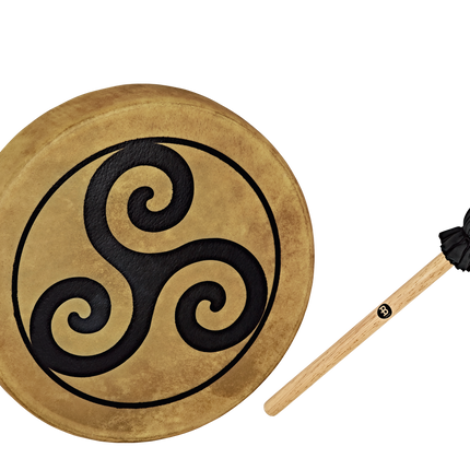 15" Native American-Style Hoop Drum, Triskele