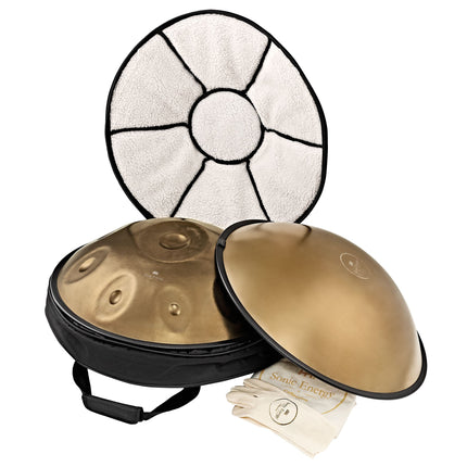 Sensory Handpan, D Kurd, 10 Notes, Vintage Gold