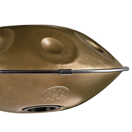 Sensory Handpan, D Amara, 10 Notes, Vintage Gold