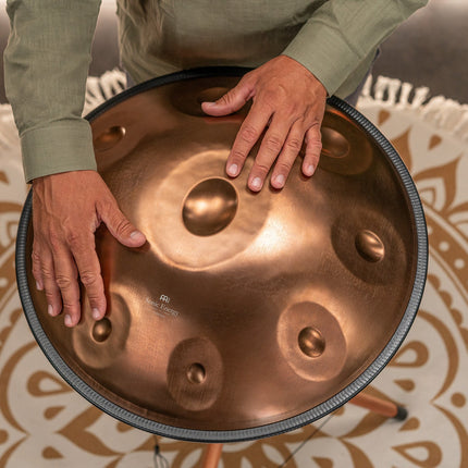 Sensory Handpan, F Pygmy, 11 Notes, Vintage Copper