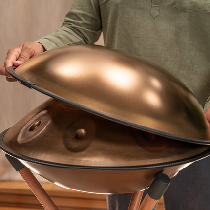 Sensory Handpan, F Pygmy, 11 Notes, Vintage Copper