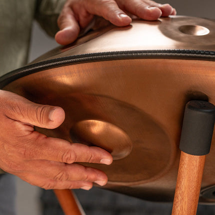 Sensory Handpan, F Pygmy, 11 Notes, Vintage Copper