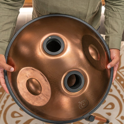 Sensory Handpan, F Pygmy, 11 Notes, Vintage Copper