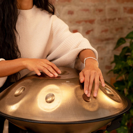 Sensory Handpan, D Kurd, 9 Notes, Vintage Gold