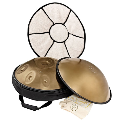 Sensory Handpan, D Kurd, 9 Notes, Vintage Gold