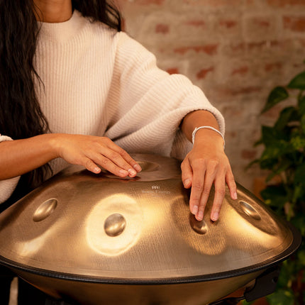 Sensory Handpan, D Amara, 9 Notes, Vintage Gold