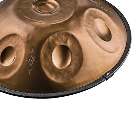 Sensory Handpan, BB2 Amara, 9 Notes, Vintage Copper, Engraved Design