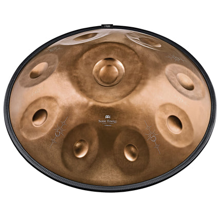 Sensory Handpan, BB2 Amara, 9 Notes, Vintage Copper, Engraved Design