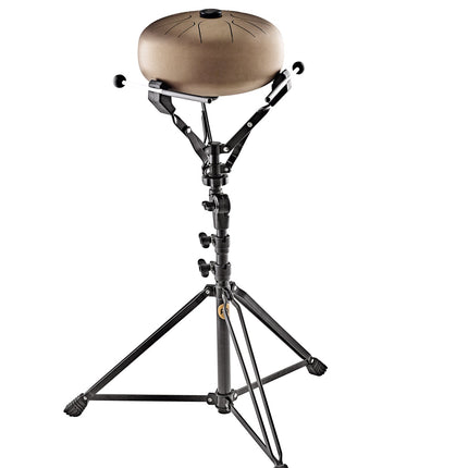 Handpan & Steel Tongue Drum Stand, Height Adjustable 28" - 39", Metallic