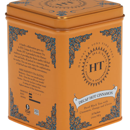 Decaf Hot Cinnamon Spice, HT Tin of 20 Sachets