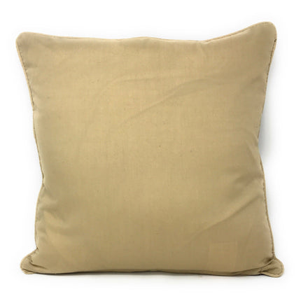 DaDa Bedding Elegant Golden Persian Style Rug Floral Tapestry Throw Pillow Covers 16" x 16"