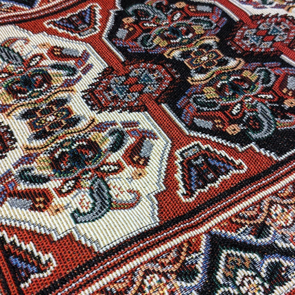 DaDalogy Set of 4-Pieces Majestic Kilim Red Persian Rug Woven Tapestry Placemats 13” x 19” (18195)