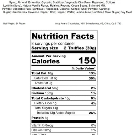 Chocolate Truffles Bon Bon Praline Box – Gourmet Chocolate Gift, Made with 60% Chocolate (Cocoa Butter)