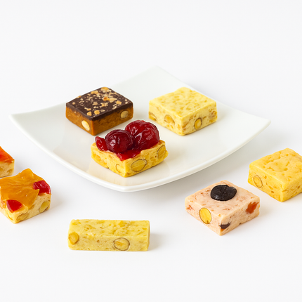 Andy Anand Luxury Italian Nougat Brittle 22 Pieces – Almond, Pistachio, Cherry, Citrus, Imported European Nougat - A Delicious and Traditional Treat - 7 Oz