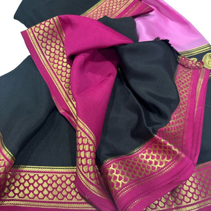 120gm Pure Mysore Silk Saree With Bentex Border