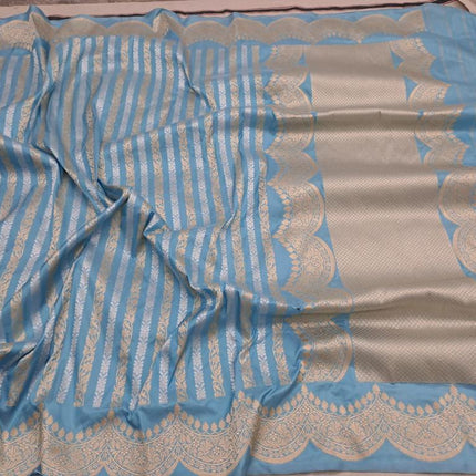 Exclusive Handloom Pure Banarasi Katan Silk Smooth and Soft Fabric Saree