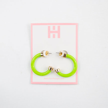 Mini Hoops - Lime Green