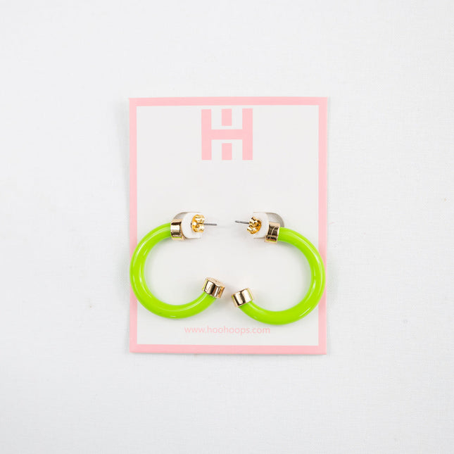 Mini Hoops - Lime Green