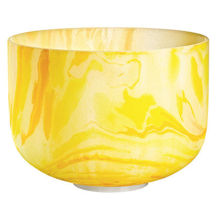 10" Marble Crystal Singing Bowl, E4, Solar Plexus Chakra, 432 Hz