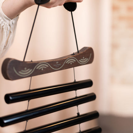 38" Meditation Flow Chime, 432 Hz, 10 Notes, C Minor, Black