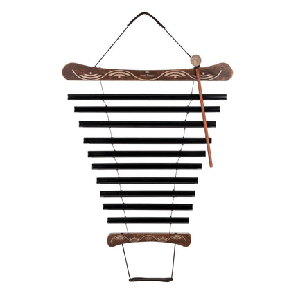 38" Meditation Flow Chime, 432 Hz, 10 Notes, C Minor, Black