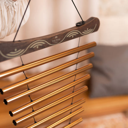 35" Meditation Flow Chime, 440 Hz, 10 Notes, D Major, Bronze
