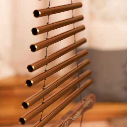 35" Meditation Flow Chime, 440 Hz, 10 Notes, D Major, Bronze