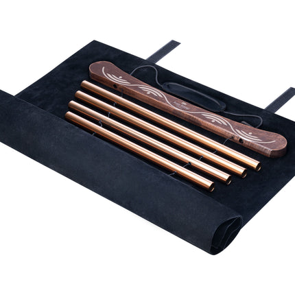 35" Meditation Flow Chime, 440 Hz, 10 Notes, D Major, Bronze