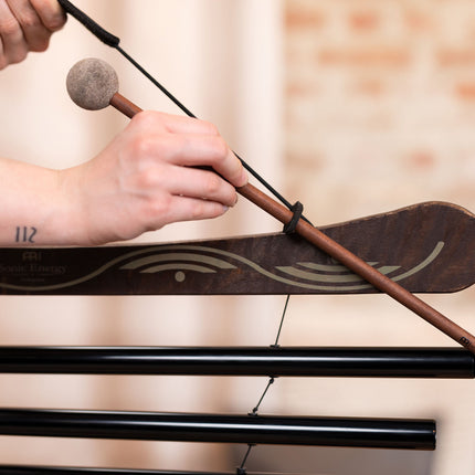 38" Meditation Flow Chime, 432 Hz, 10 Notes, E Minor, Black