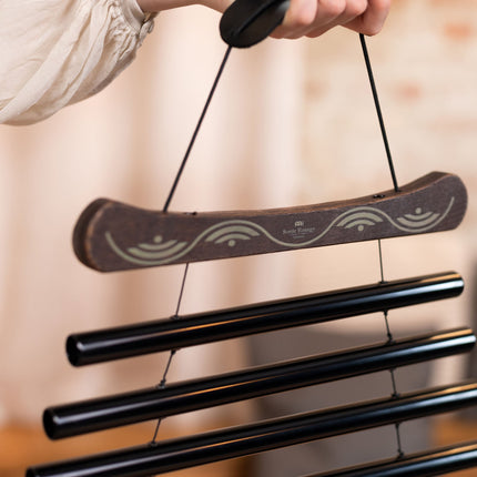 38" Meditation Flow Chime, 432 Hz, 10 Notes, E Minor, Black