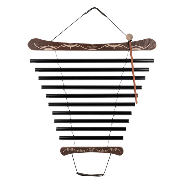 38" Meditation Flow Chime, 432 Hz, 10 Notes, E Minor, Black