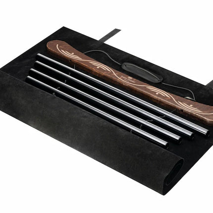 38" Meditation Flow Chime, 432 Hz, 10 Notes, E Minor, Black