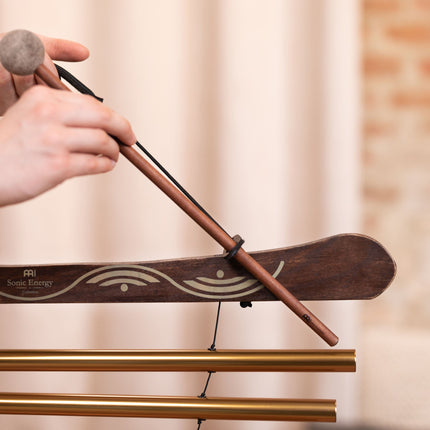 35" Meditation Flow Chime, 440 Hz, 10 Notes, G Major, Bronze