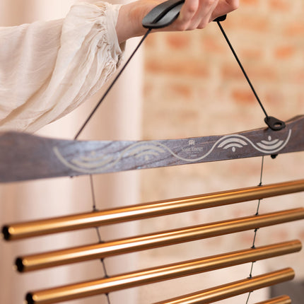 35" Meditation Flow Chime, 440 Hz, 10 Notes, G Major, Bronze